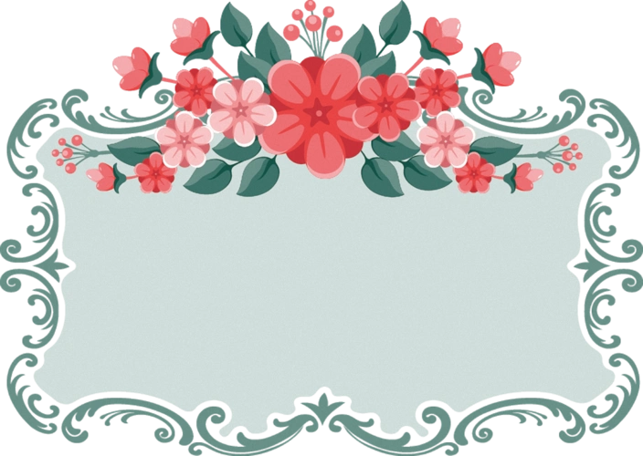复古精美花朵边框图片