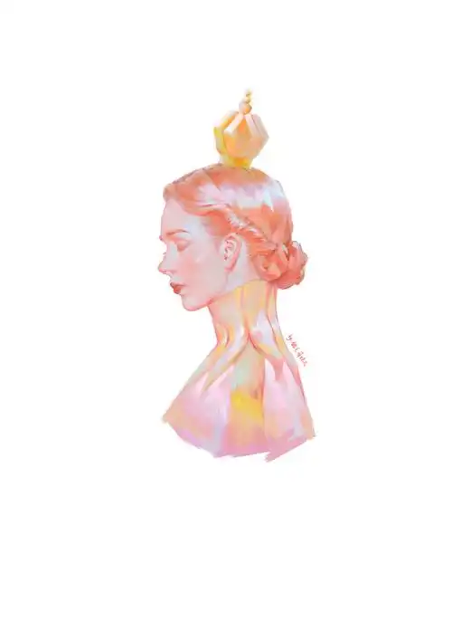 厚涂侧脸结构上色练习