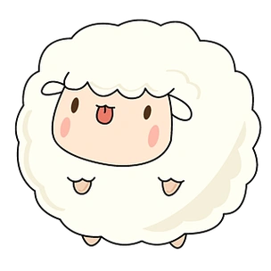 卡通小羊日系矢量素材
