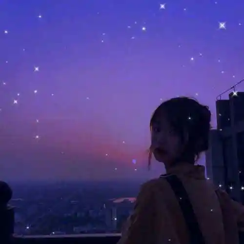 女生头像滤镜仙气高清可爱真人星空滤镜的女生头像图片