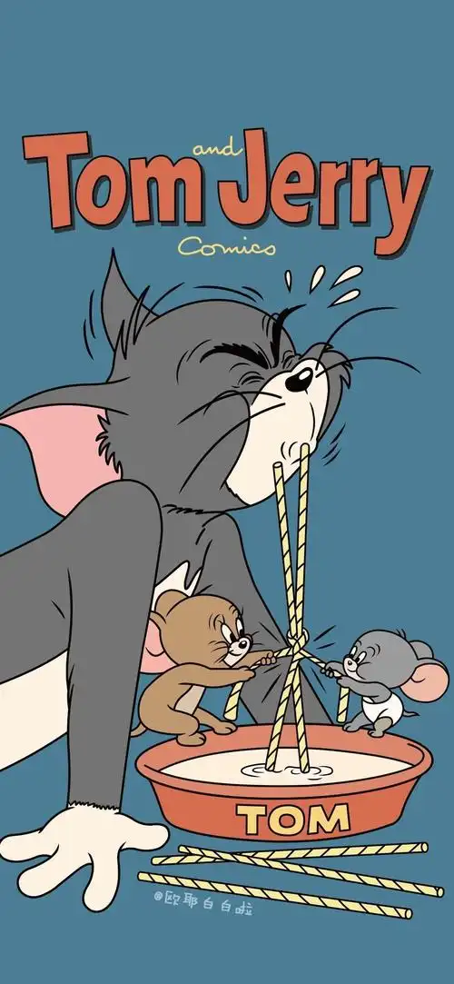 猫和老鼠x动漫手绘壁纸背景图wallpaper