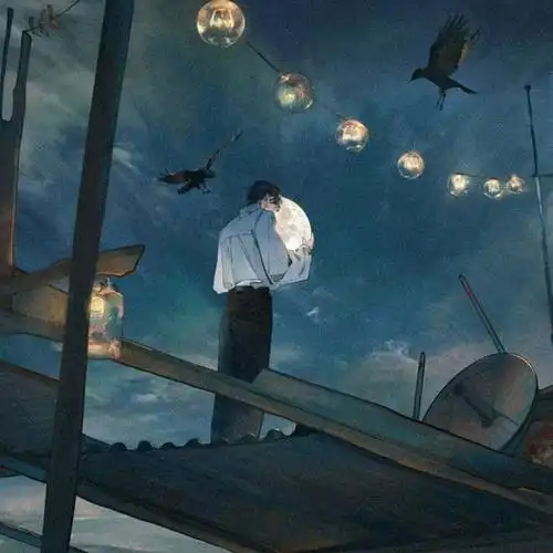 插画风动漫男生头像