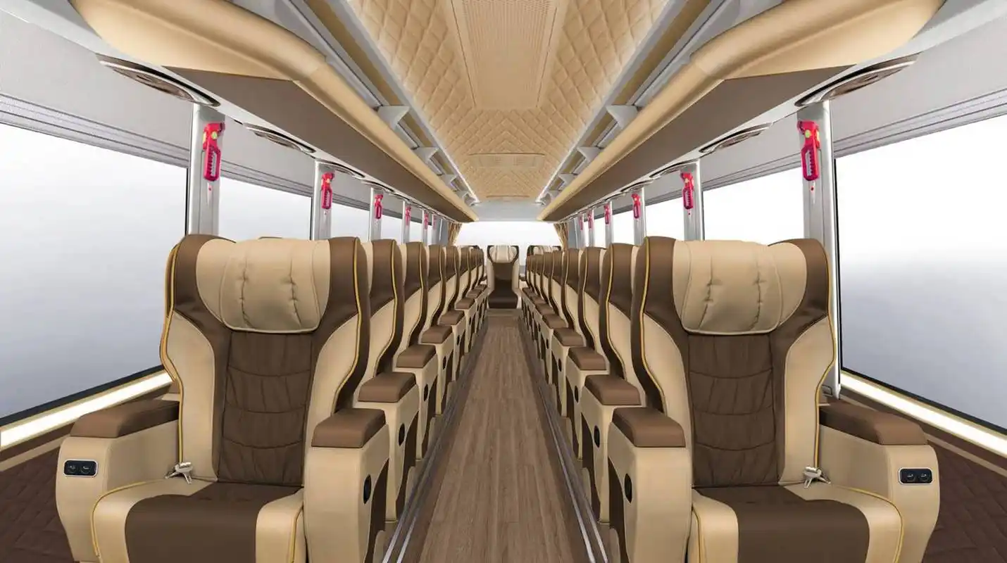 宇通客车金玉满堂高端内饰 1 1,2 1座椅布局 9--12米车型,15--37座