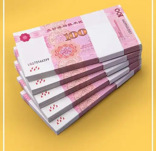 lzn 100元人民币银行道具会计练功卷比赛专用一百元钞纸比赛道具 黄色