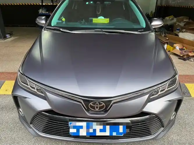 卡罗拉;电光深遂灰     #汽车改色贴膜 云浮 - 抖音