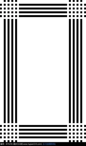 方块和竖条组成的方框