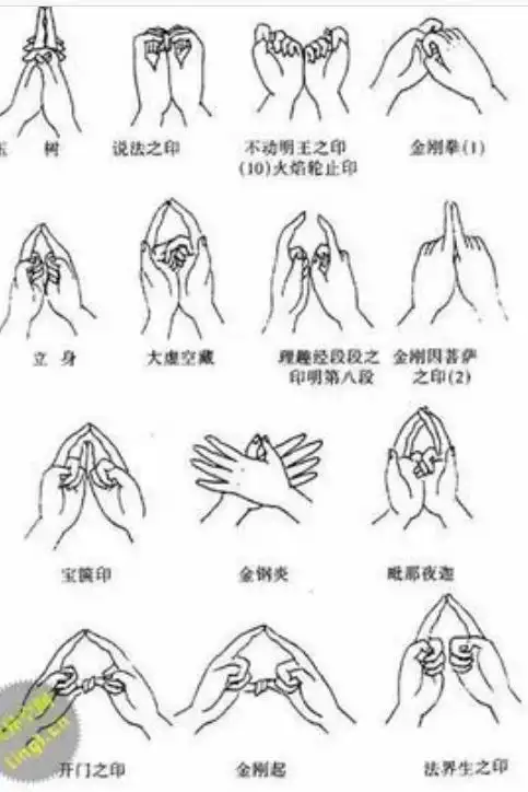 手印的画法简笔画