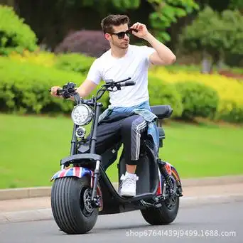 哈雷电动车摩托车成人代步踏板车锂电池电瓶车electric harley