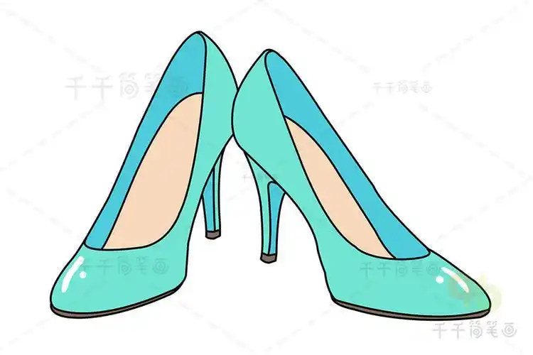 高跟鞋简笔画画法图解3个教程公主高跟鞋简笔画画法图解3个教程公主