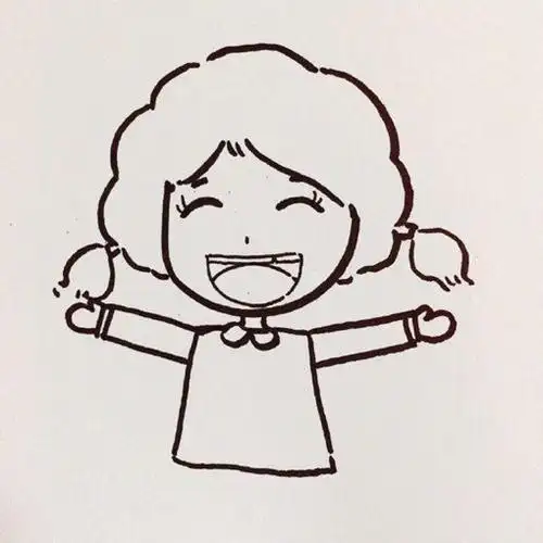 画女生头部的简笔画