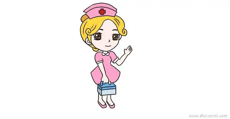 白衣天使儿童画怎么画 白衣天使简笔画画法