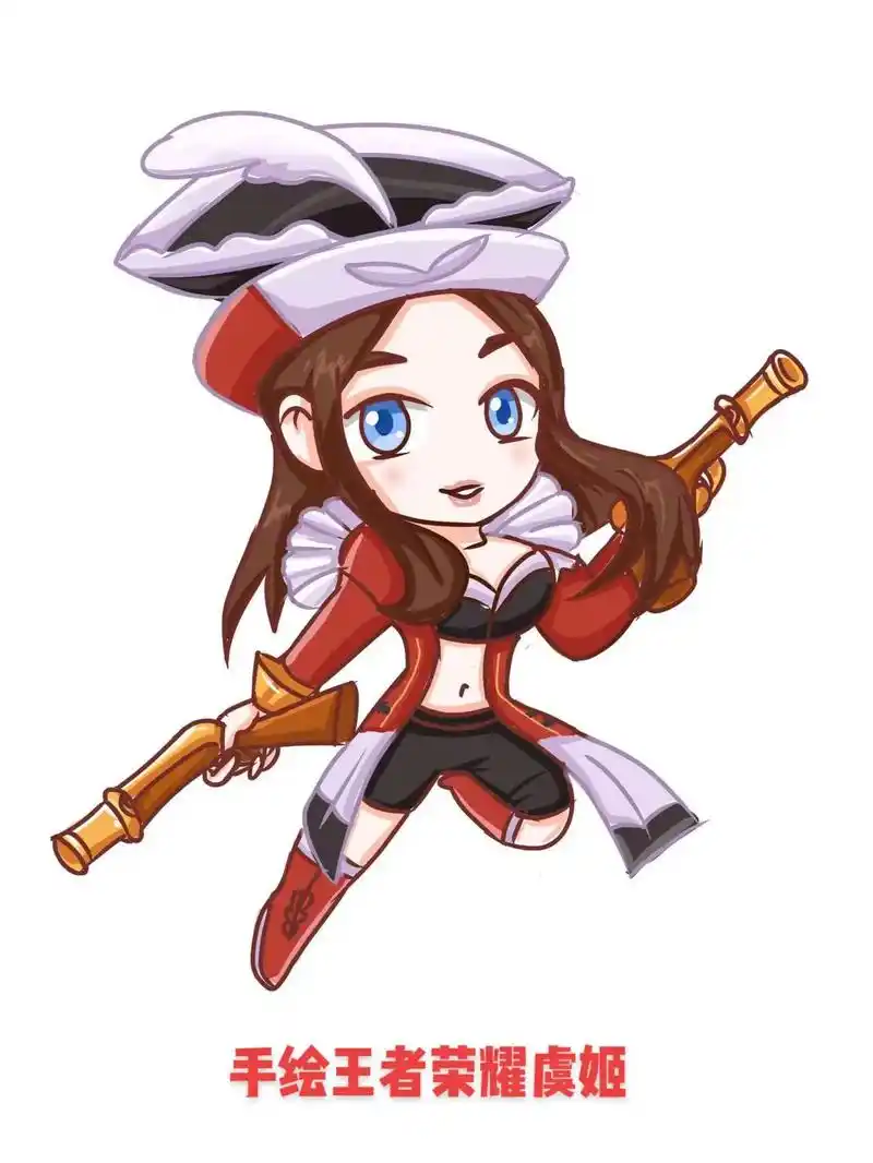 手绘王者荣耀虞姬.#图文伙伴计划 #零基础学画画 #proc - 抖音