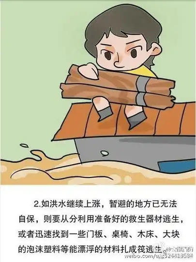洪水来到时的自救