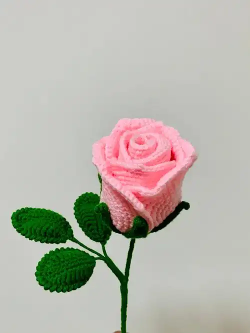 钩织玫瑰花钩织图解