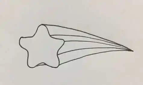 涂色流星简笔画怎么画 卡通流星简笔画步骤教程