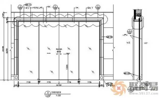 厨房推拉门尺寸图,拉门尺寸的选择