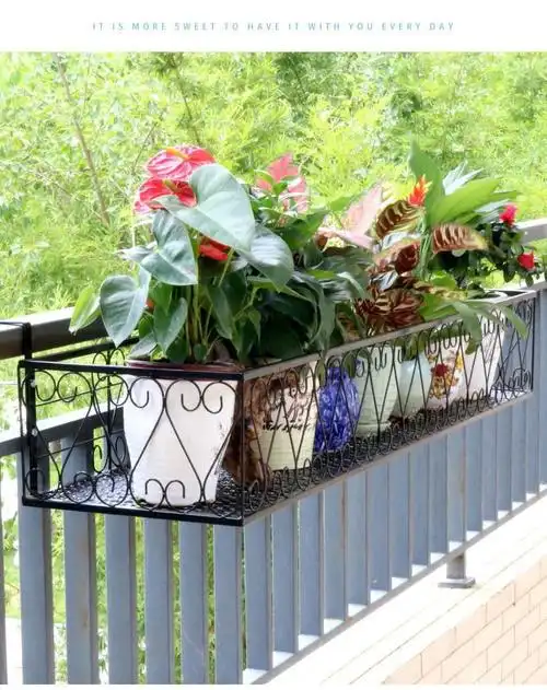 汇德能阳台花架挂式窗台置物架阳台花架花盆挂架挂式花盆架窗户室内