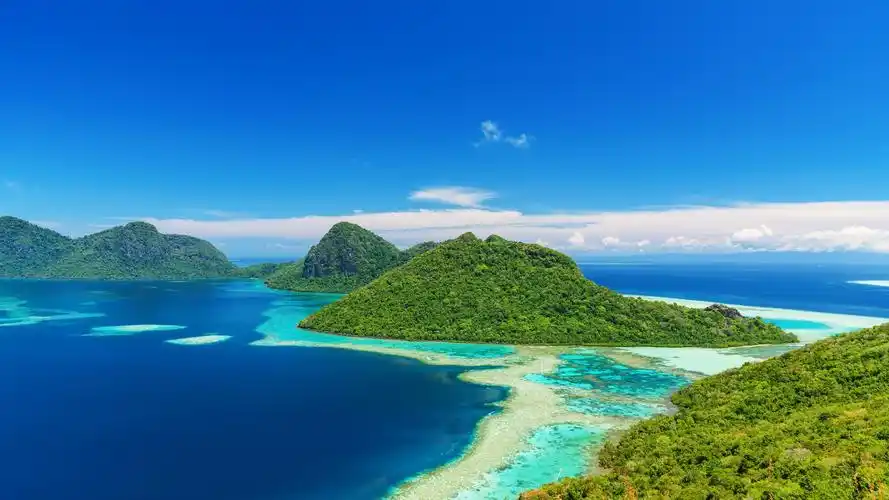 海洋天堂 蓝天 海岛 风景大片壁纸(风景静态壁纸) - 静态壁纸下载 -