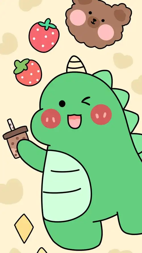 有没有卡通小恐龙的壁纸或头像