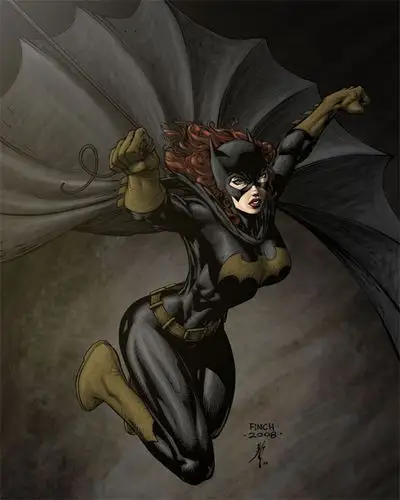 动漫英雄人物蝙蝠女batgirl插画欣赏5