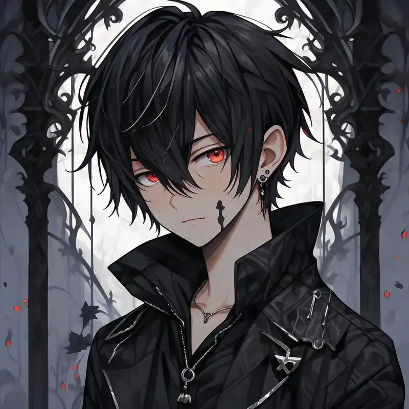 94黑暗系动漫头像大赏94 沉浸在黑暗系的动漫世界中,这些头像带有