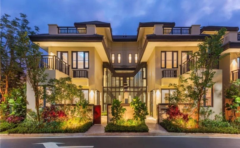 海南融创臻园项目叠院别墅实景图