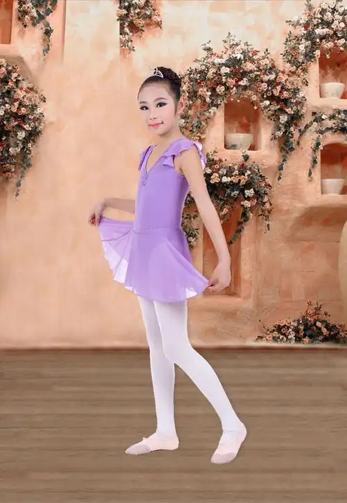 儿童拉丁舞裙女童小学生练功服公主中大童服装芭蕾演出服恰恰夏天