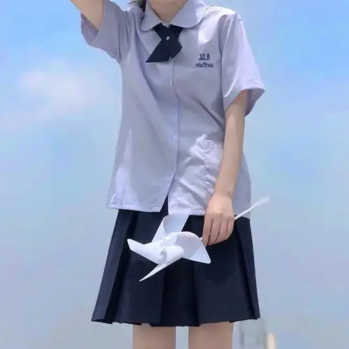 泰国校服娜诺泰式同款学生大码校jk套装女夏学生校服
