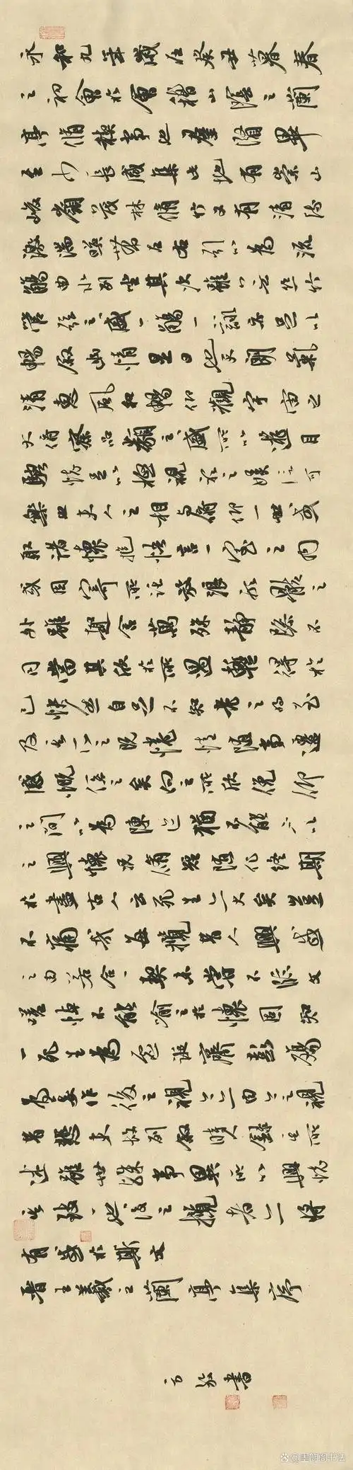 五位女书法家写的《兰亭序》,个性强,韵味足