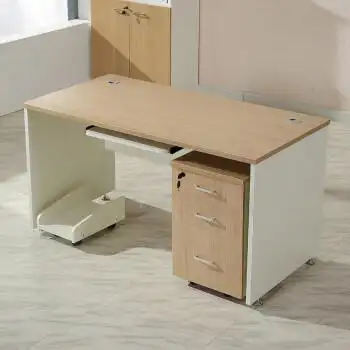 职员办公桌单人电脑桌简约现代写字台式桌椅组合家用电脑桌员工办公桌