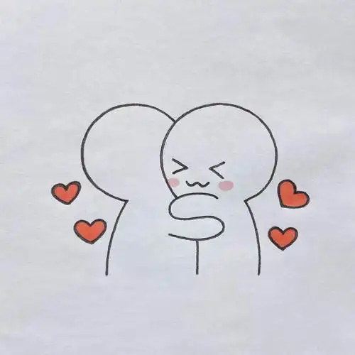 爱的抱抱简笔画教程