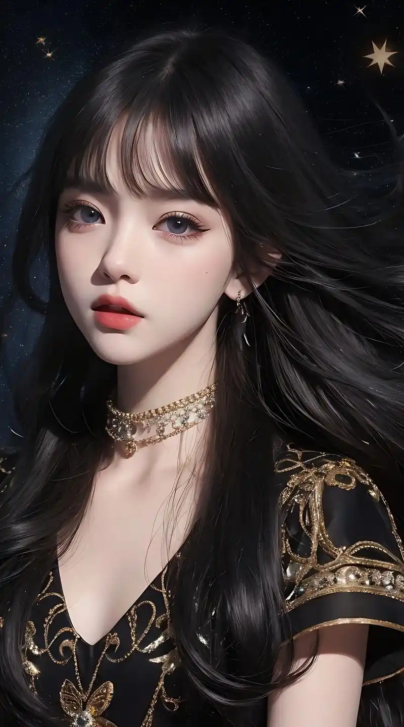 黑色系.#美女壁纸高清全屏 #壁纸手机超清全面屏 #挑一张壁 - 抖音