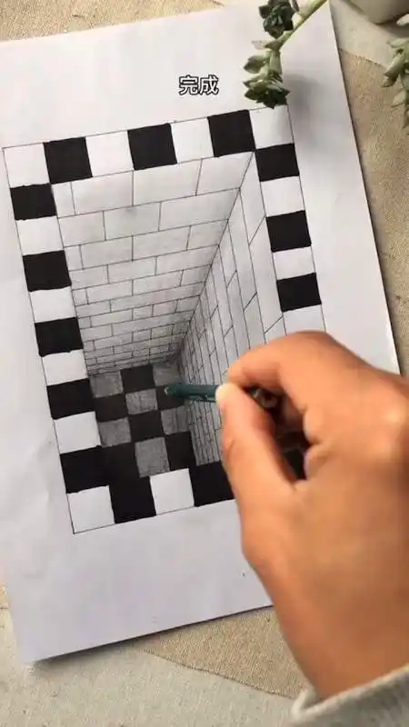 哈哈哈这幅立体画你学废了嘛