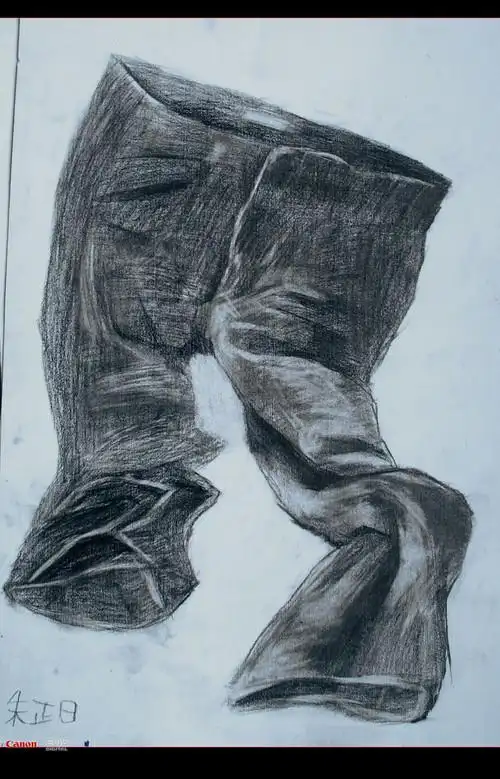 素描练习 牛仔裤