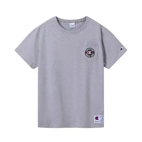 冠军champion刺绣logo短袖男女情侣款短袖t恤