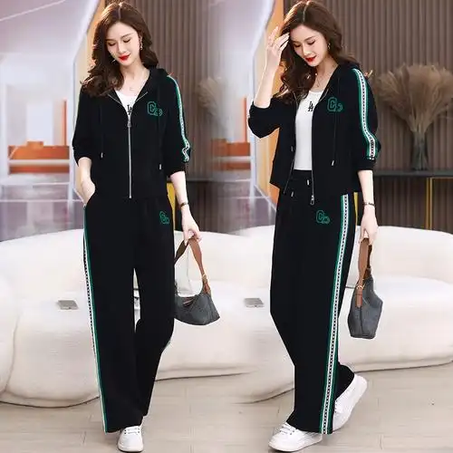 套装2024年春季新款女宽松显瘦韩版休闲气质减龄两件套套装