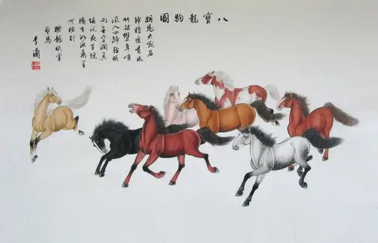 八骏图集锦