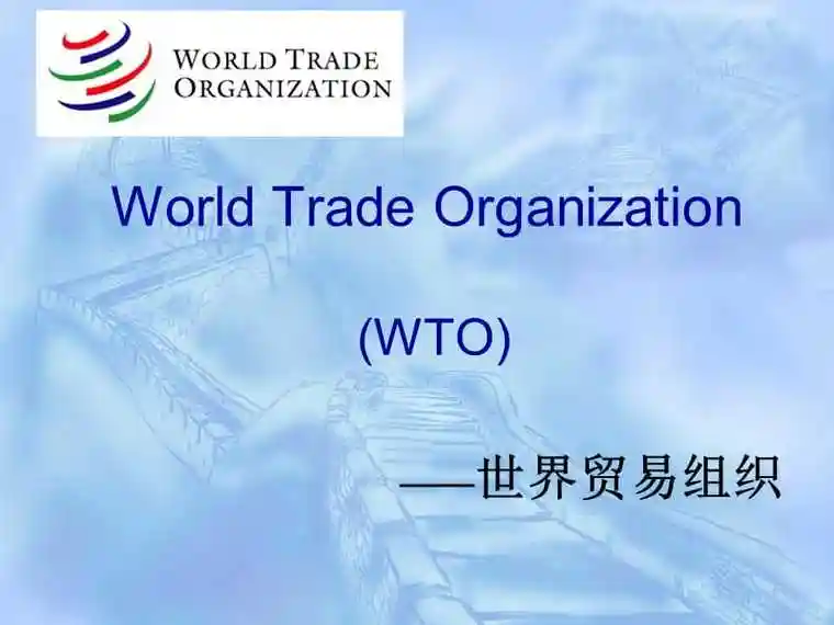 wto世界贸易组织英文pptppt