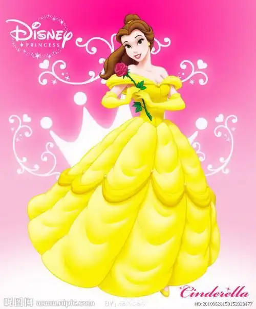 简笔画贝儿公主的裙子