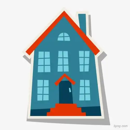 标签:洋房蓝色双层小洋房房子房屋卡通卡通贴手绘蓝色住宅两层楼房小