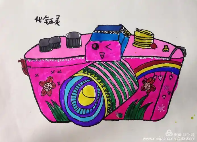 我的照相机(创意线描)