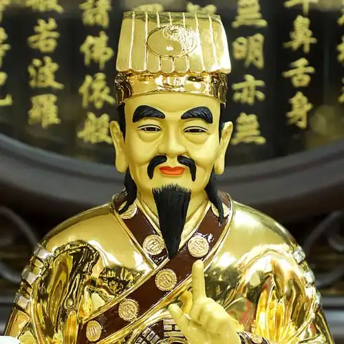 台湾鎏金纯铜黄大仙大仙像道家养素净真人家用摆件