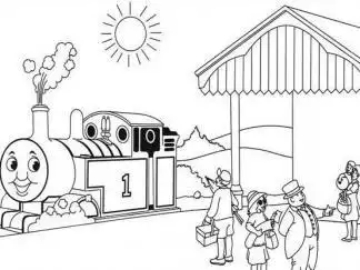 火车站图片_简笔画图片_少儿图库_儿童资源网