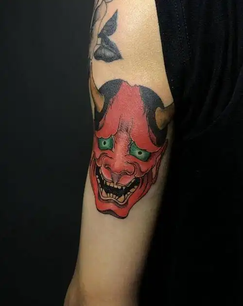 般若g纹身图片_手臂老传统纹身图案