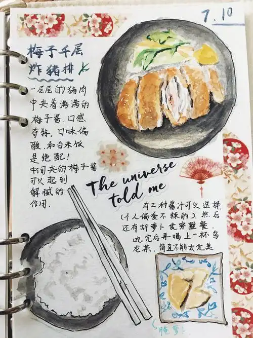 美食日记手帐!