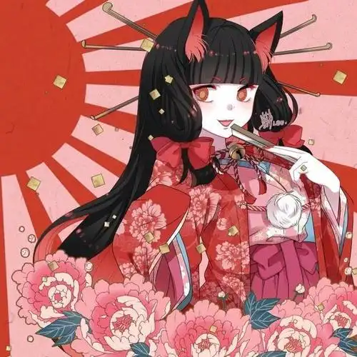 日本和服动漫女生头像_头像图片_扣扣乐园