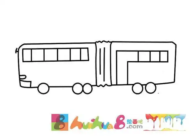 简笔画brt公交车(简笔画图片大全) -【爱个性】