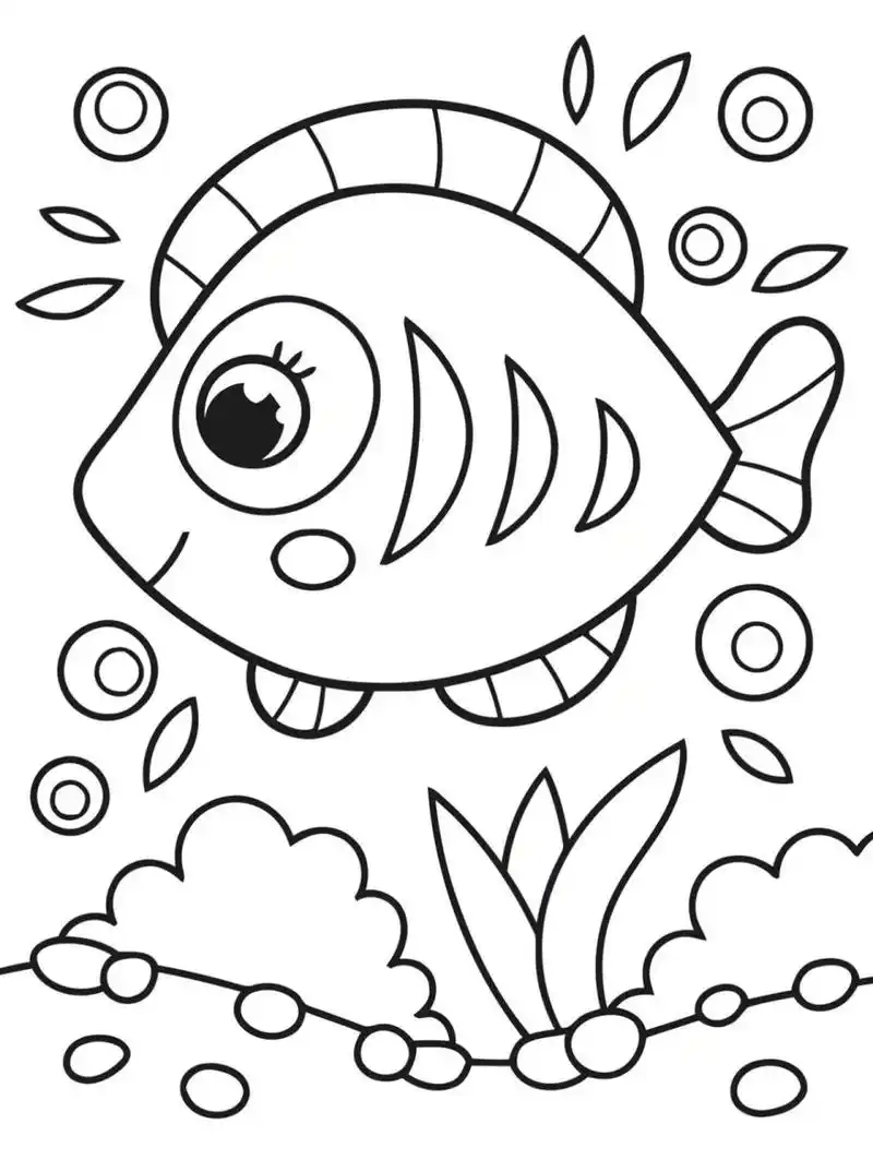 中大班简笔画涂色