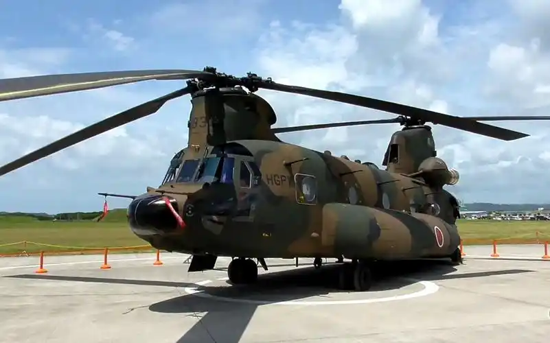 直升机节2017陆上自卫队ch47jja支努干直升机2017729