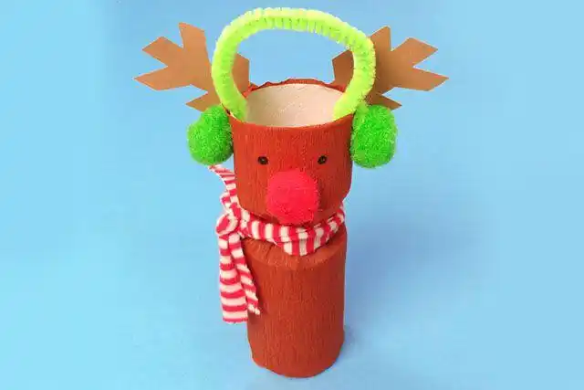 卫生纸筒手工制作可爱的圣诞礼物包装(步骤图解)